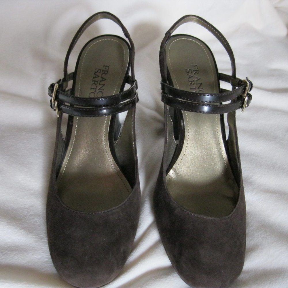 Franco Sarto Brown Suede pumps
